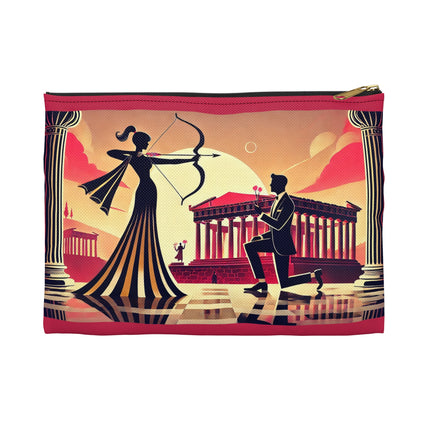 Art Deco Valentine's Romance Accessory Pouch