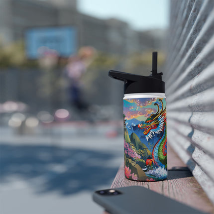 Chinese Dragon Stainless Steel Water Bottle