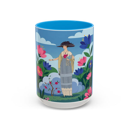 Garden Of New Beginnings Colorful Mugs – Art Deco Floral Elegance