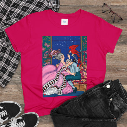 The Jealous Parrot by George Barbier Women's Midweight Cotton Tee