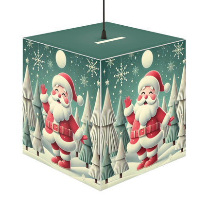 Santa's Joyful Christmas Light Cube