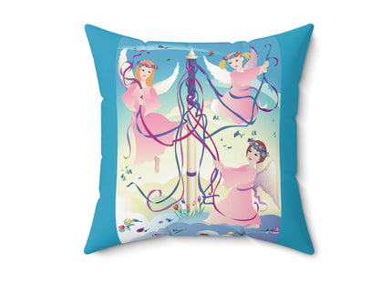 Angelic Revelry Spun Polyester Square Pillow