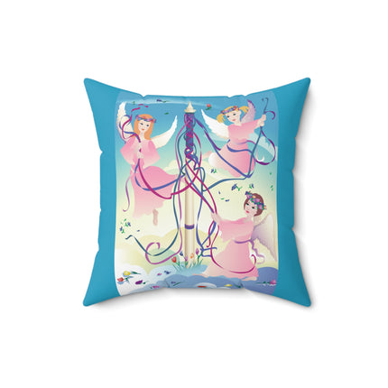 Angelic Revelry Spun Polyester Square Pillow