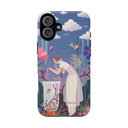 🐠🌸 The Enchanted Aquarium Garden Phone Case – Art Deco Underwater Fantasy