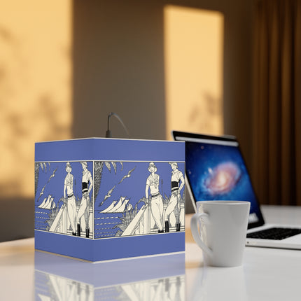 Coastal Elegance Light Cube Lamp