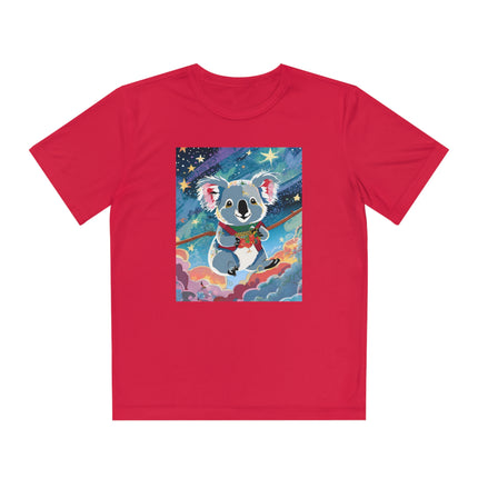 Cute Koala Youth Competitor Tee – Dreamy Skies & Whimsical Wonder