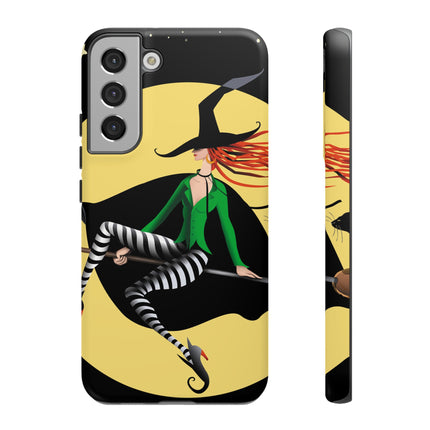 A Witch’s Moonlit Flight Phone Cases