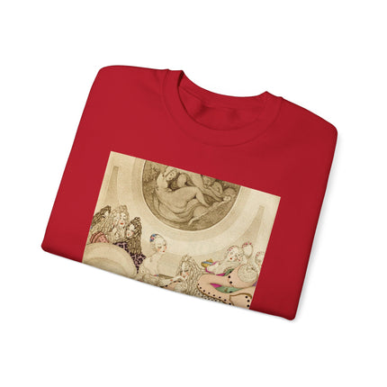 Sur talons rouges (On Red Heels) pl 01 by Gerda Wegener Heavy Blend™ Crewneck Sweatshirt