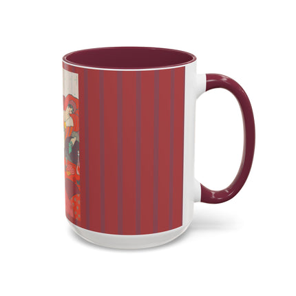 Les Coussins by Georges Lepape Colorful Mugs (11oz, 15oz)