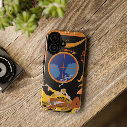 Art Deco Lounge Phone Case – Opulent Smoke & Timeless Glamour
