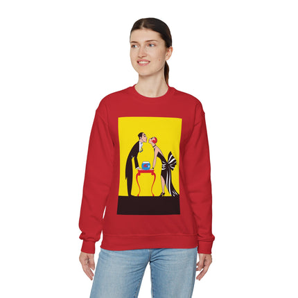 A Moment of Elegance: A Passionate Embrace Amidst Golden Splendor Heavy Blend™ Crewneck Sweatshirt