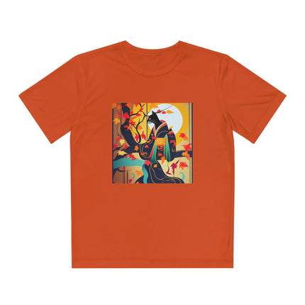 Black Cat in Kimono Youth Competitor Tee