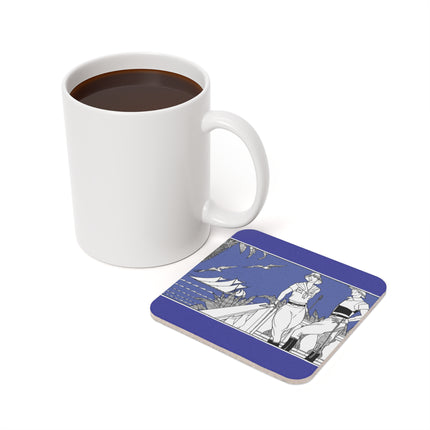 Coastal Elegance Cork Back Coaster