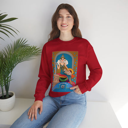 April & Diamond (from the Gem Series) by Sofia Chiostri Heavy Blend™ Crewneck Sweatshirt