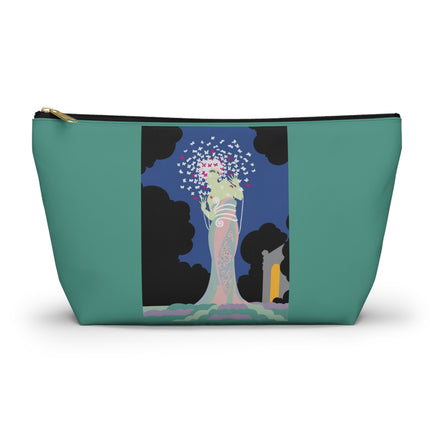 Butterfly Enchantress Cosmetic Bag – Ethereal Art Deco Magic & Pastel Dream