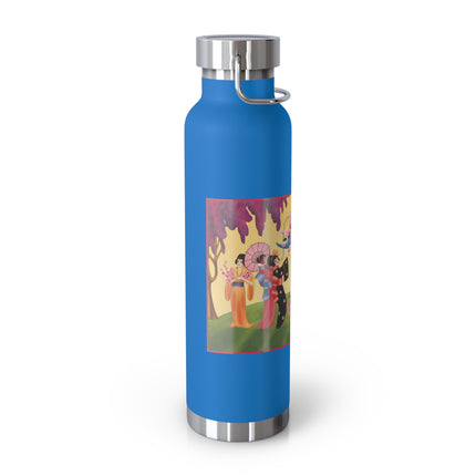 A Dance of Colors and Serenity by Carlo Chiostri Copper Vacuum Insulated Bottle, 22oz