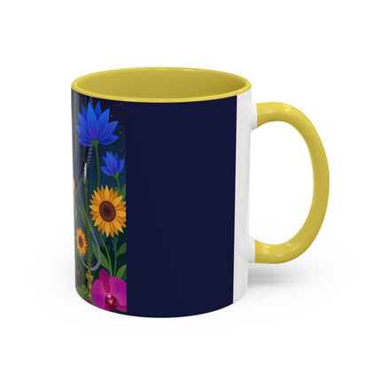 The Lady Of The Starlit Candles Colorful Mugs – Art Deco Theatrical Romance