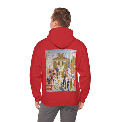 The Cathedrals of Wall Street by Florine Stettheimer Heavy Blend™ Hooded Sweatshirt