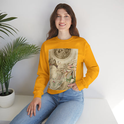 Sur talons rouges (On Red Heels) pl 01 by Gerda Wegener Heavy Blend™ Crewneck Sweatshirt