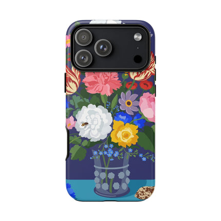 Midnight Floral Bouquet Phone Case – Vibrant Blooms & Enchanted Garden