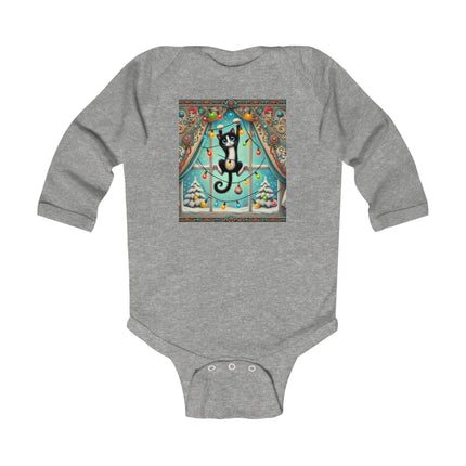 Mischief in Tinselland Infant Long Sleeve Bodysuit