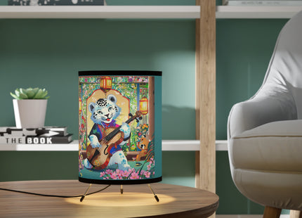 Melodies of the Snow Lion Cub Tripod Lamp