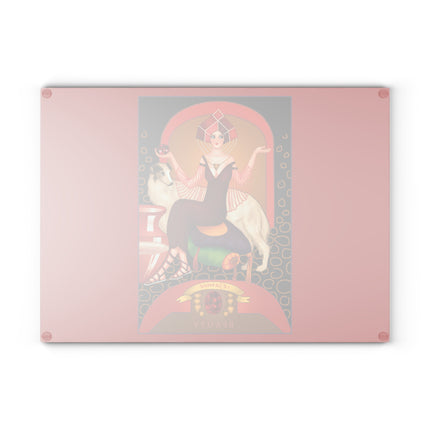 January & Garnet Zodiac Glass Cutting Board