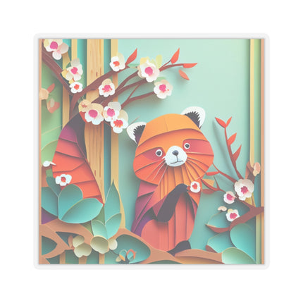 A Playful Red Panda Kiss-Cut Stickers (4 Sizes)