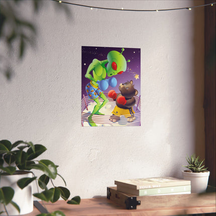 Cosmic Clash Premium Matte Vertical Posters