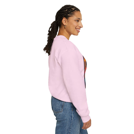 Black Cat in Kimono Unisex Heavy Blend™ Crewneck Sweatshirt