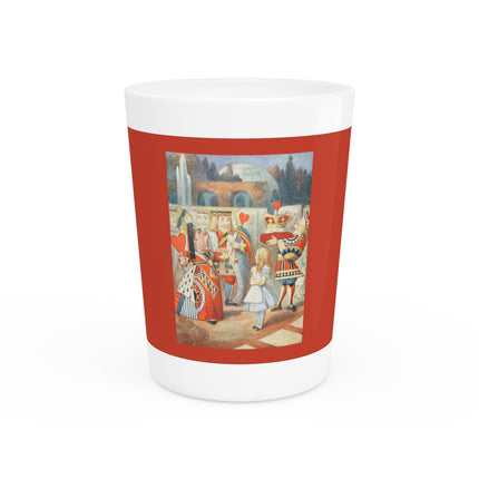 Off with her head! Off with— by Sir John Tenniel Ceramic Shot Glass