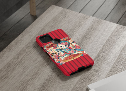 Geisha Kitten's Enchanted Carousel Phone Cases