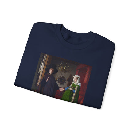 Arnolfini Portrait by Jan Van Eyck Heavy Blend™ Crewneck Sweatshirt