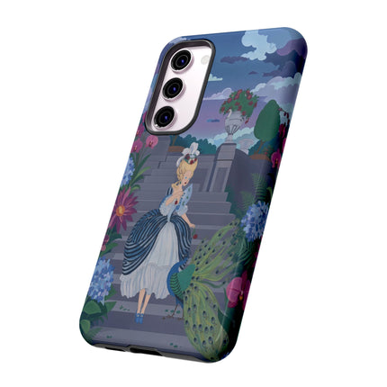 🦚🌸 The Peacock Garden Terrace Phone Case – Art Deco Floral Elegance