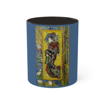 Courtesan (after Eisen) by Vincent Van Gogh Colorful Mugs, 11oz