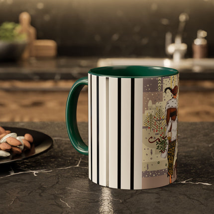 Wrapped in Elegance Colorful Mugs (11oz, 15oz)