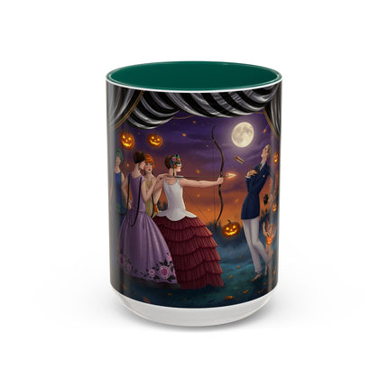 🏹🎃 Cupid's Arrow At Pumpkin Moon Manor Colorful Mug – Romantic Halloween Charm