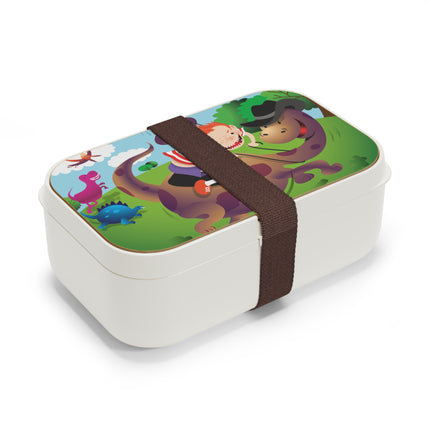 Dino Dash: Boy & Dinosaur Adventure Bento Lunch Box
