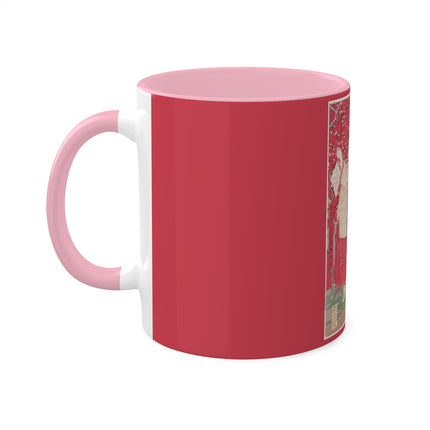 Wood for the Plum Tree by Tsukioka Yoshitoshi Colorful Mugs, 11oz
