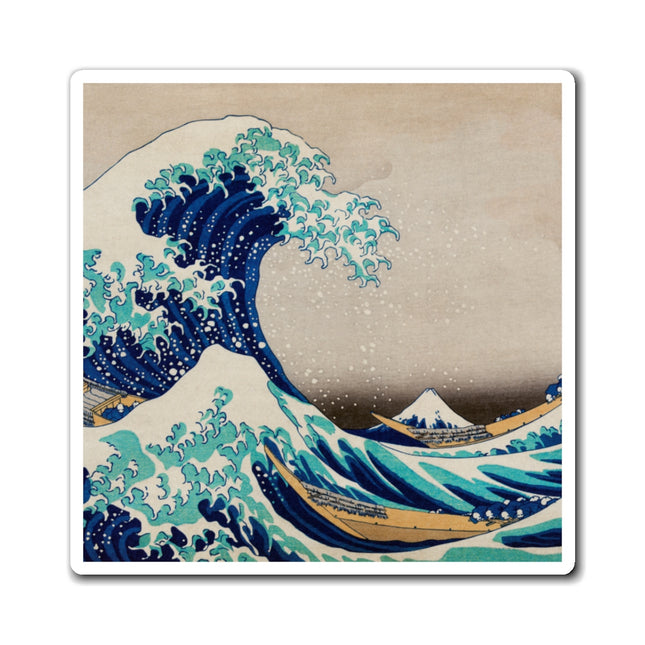 The Great Wave off Kanagawa by Katsushika Hokusai Magnets (3 Sizes)