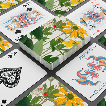 Clerodendrum & Rudbeckia by Tanigami Kônan Playing Cards