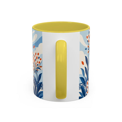 🌼🧡 The Polka Dot Wind Dancer Colorful Mug – Art Deco Fashion Whimsy