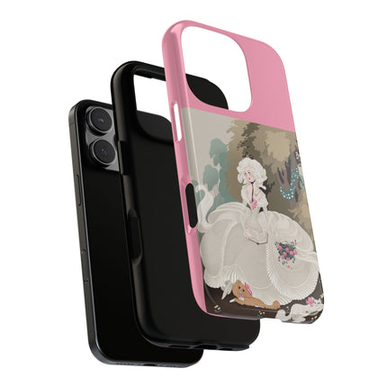Rococo Garden Reader Phone Case – Whimsical Elegance & Timeless Charm