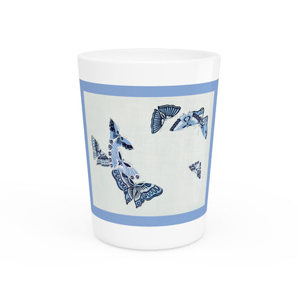 One Thousand Butterflies by Kamisaka Sekka Ceramic Shot Glass