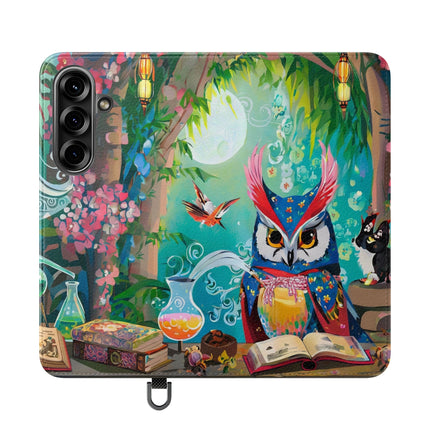 🦉✨ Owl's Magical Workshop Flip Case – Enchanted Wisdom & Arcane Wonder