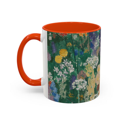 Flowers on the Mountain by August Babberger Colorful Mugs (11oz, 15oz)