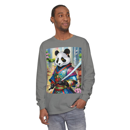Cyberpunk Samurai Panda Long Sleeve T-Shirt