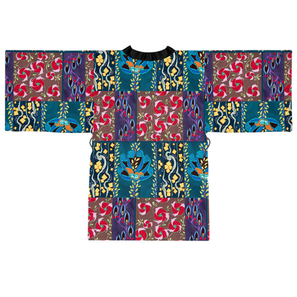 Floral Pattern by Emile-Alain Séguy Long Sleeve Kimono Robe (AOP)
