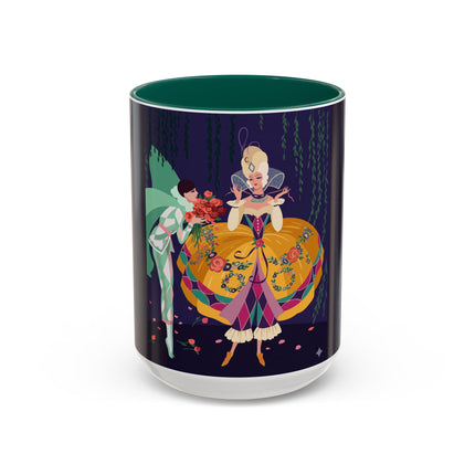 Moonlit Masquerade: The Fairy Queen's Ball Colorful Mug (11oz, 15oz) – Fairy Tale Elegance, Fantasy Charm & Enchanted Style