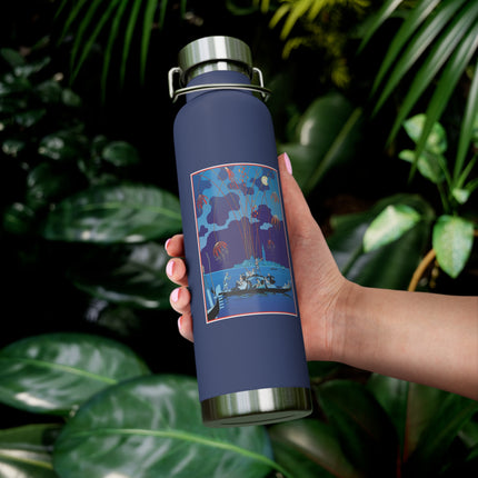 Fireworks in Venice by George Barbier Copper Vacuum Insulated Bottle, 22oz